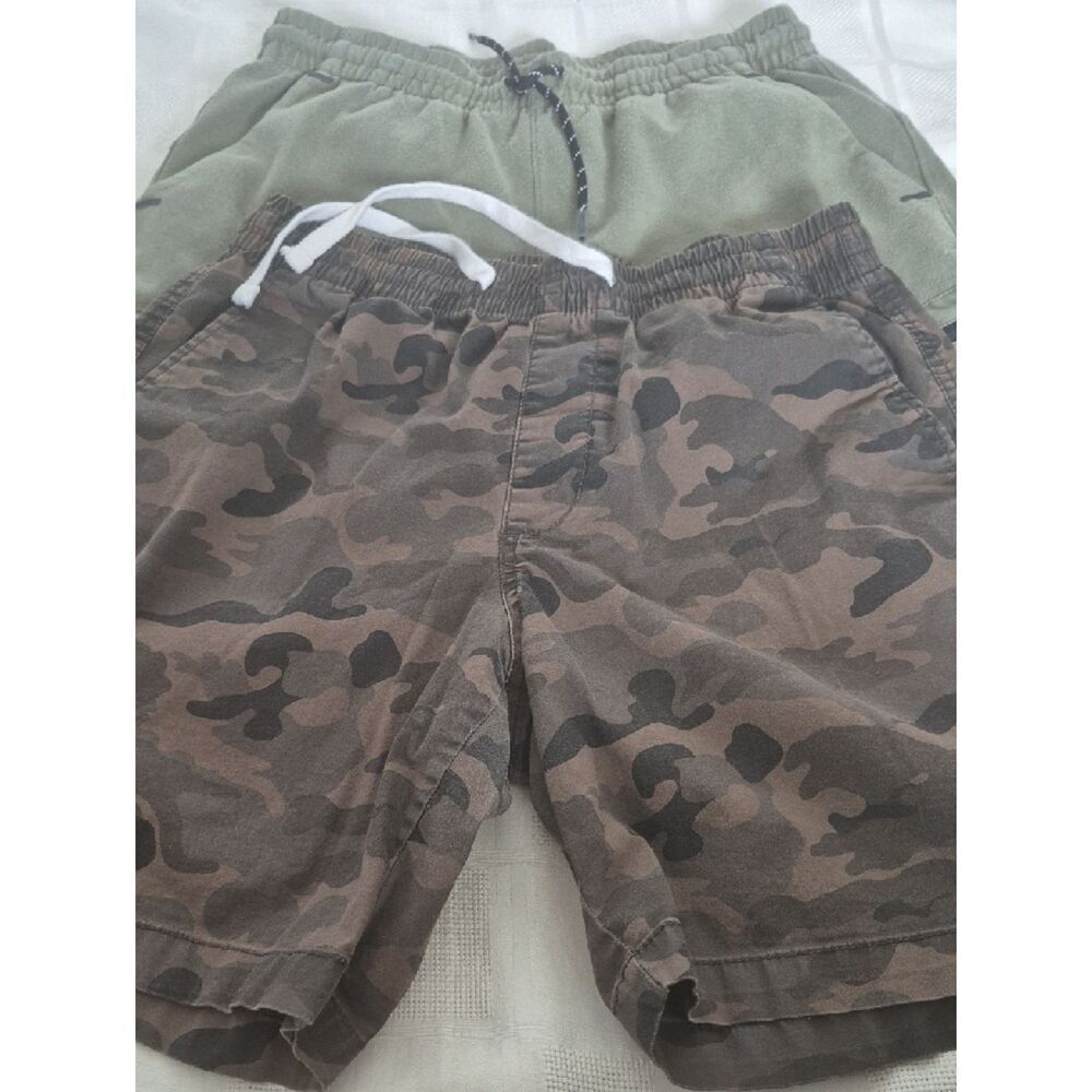 Old Navy Bundle Of 2 Olive and Brown Camo Drawstring Athletic Shorts - Picture 16 of 16